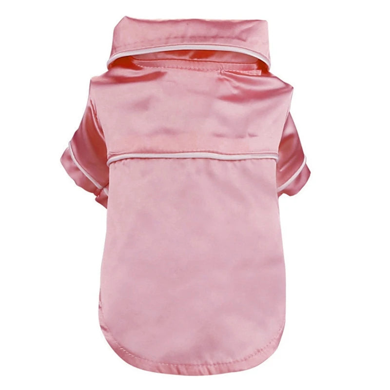 Pet Dog Clothes Soft Silk French Bulldog