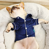 Pet Dog Clothes Soft Silk French Bulldog