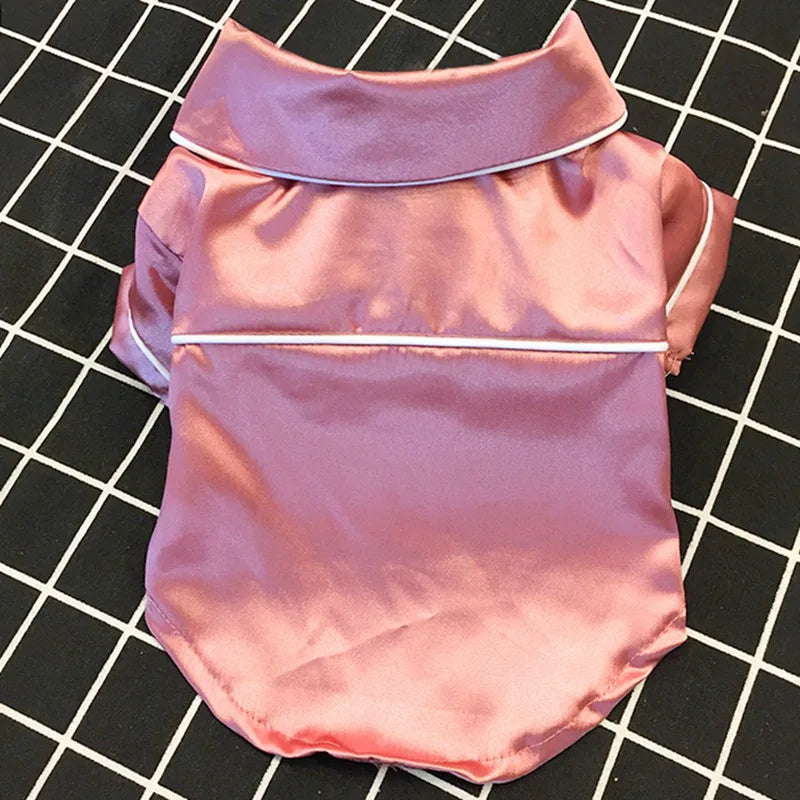 Pet Dog Clothes Soft Silk French Bulldog