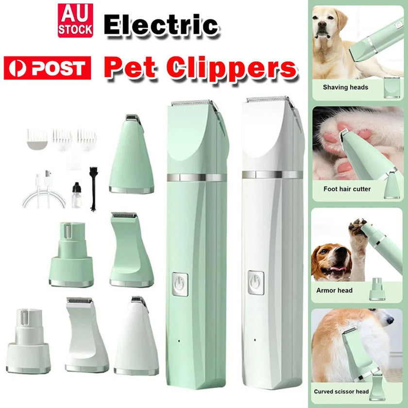 Professional 4-in-1 Electric Pet Grooming Tool