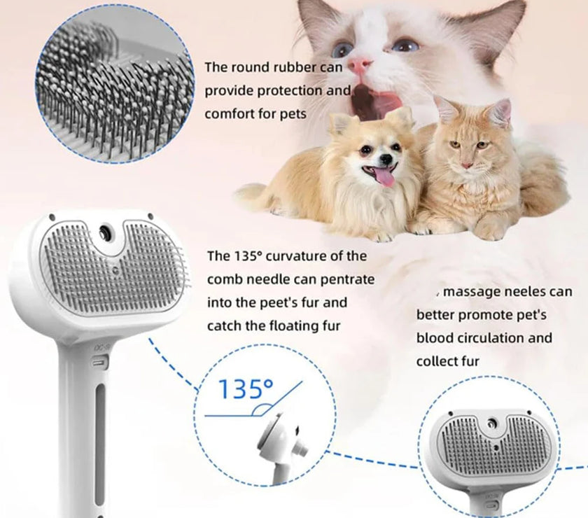 Dog Steam Grooming Brush