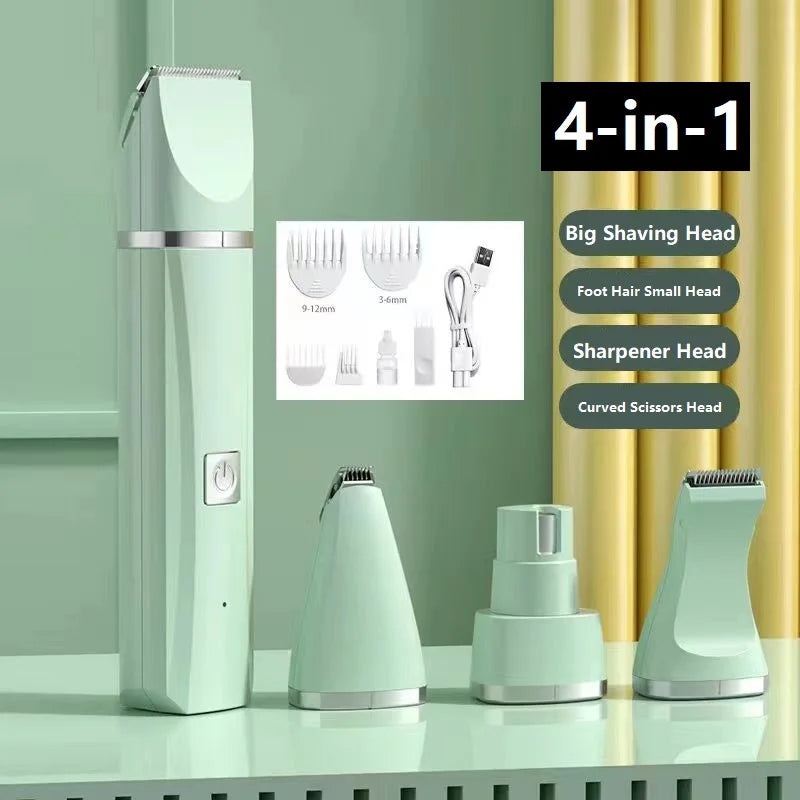 Professional 4-in-1 Electric Pet Grooming Tool