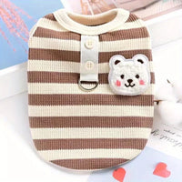 Pets Cat and Dog Clothes, Waffle Grid Vest