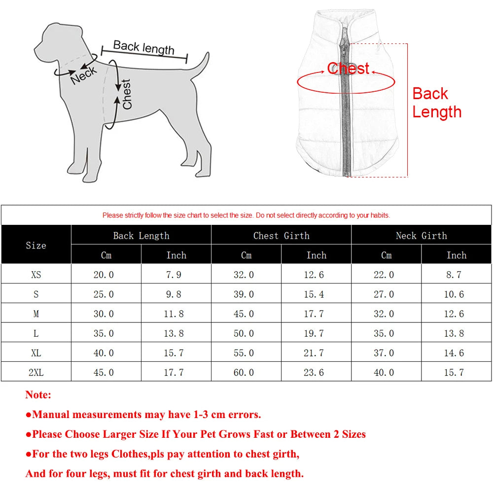 Winter Warm Pet Clothes for Small Dogs