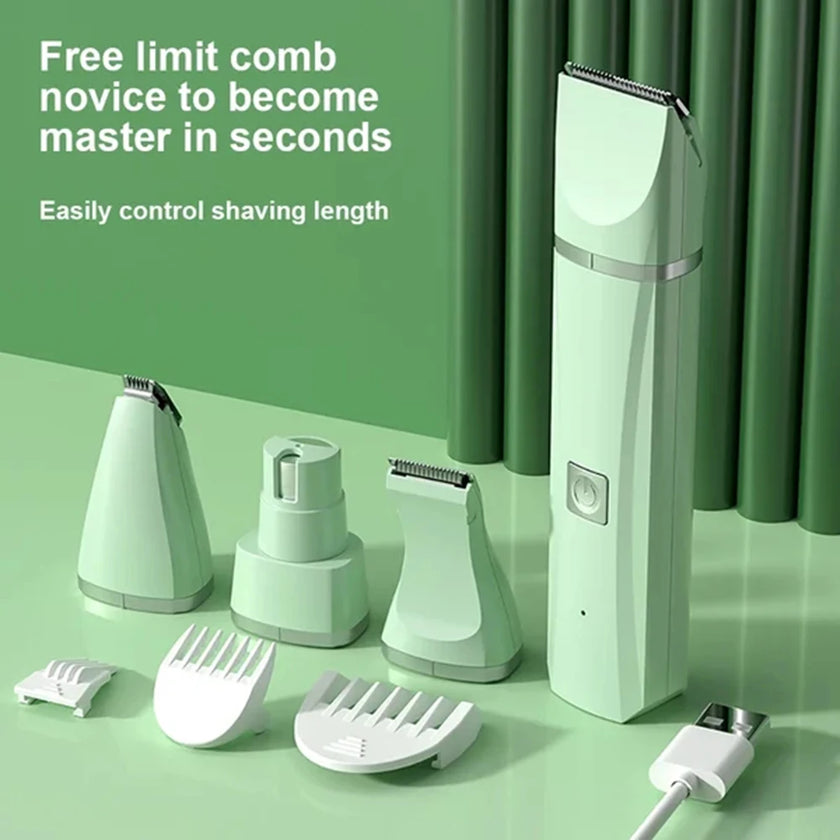Professional 4-in-1 Electric Pet Grooming Tool