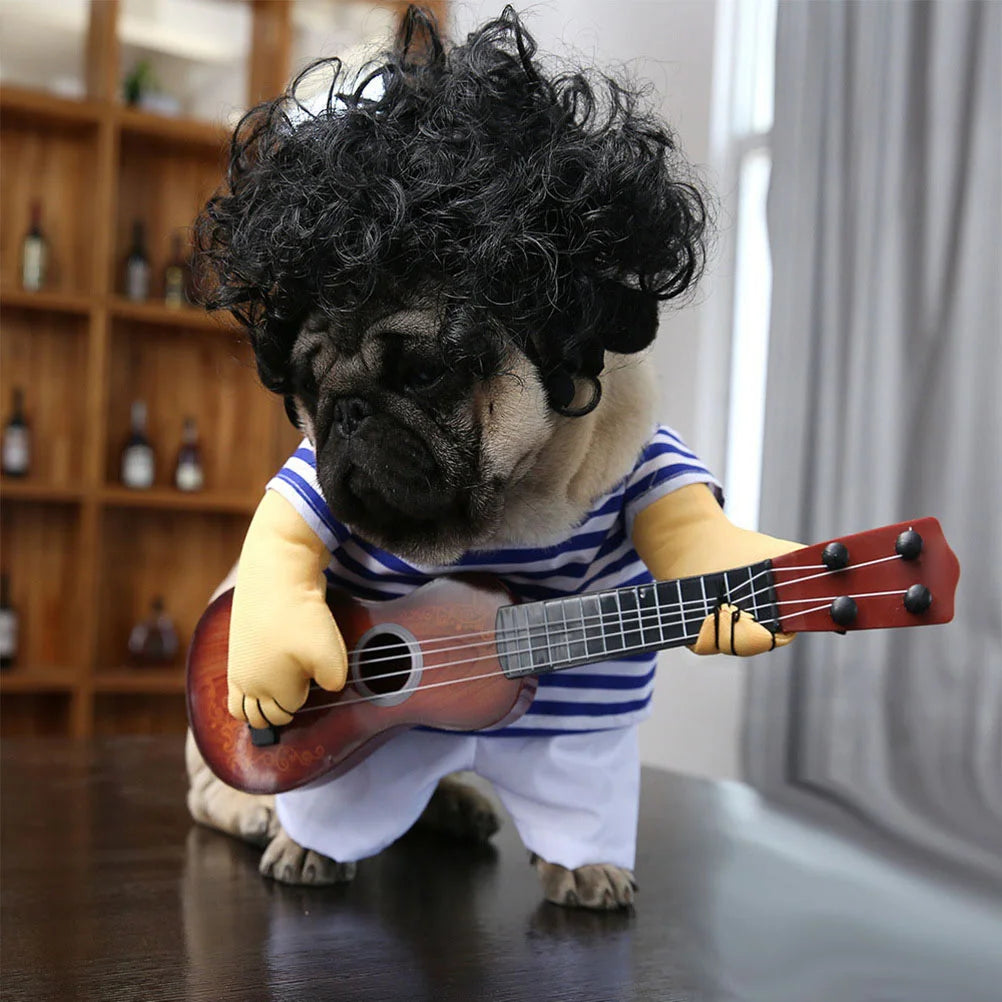 Guitar Playing Costume Pet Clothes