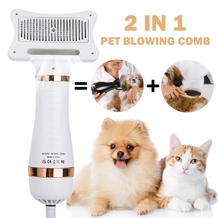 Pet Dog Hair Dryer 2-in-1 Blow Dryer