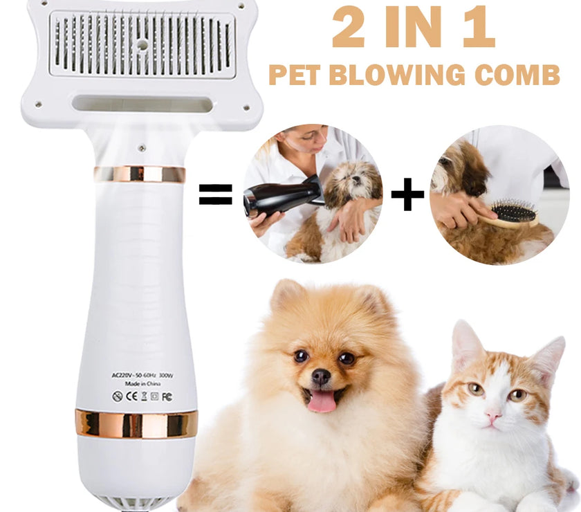 Pet Dog Hair Dryer 2-in-1 Blow Dryer