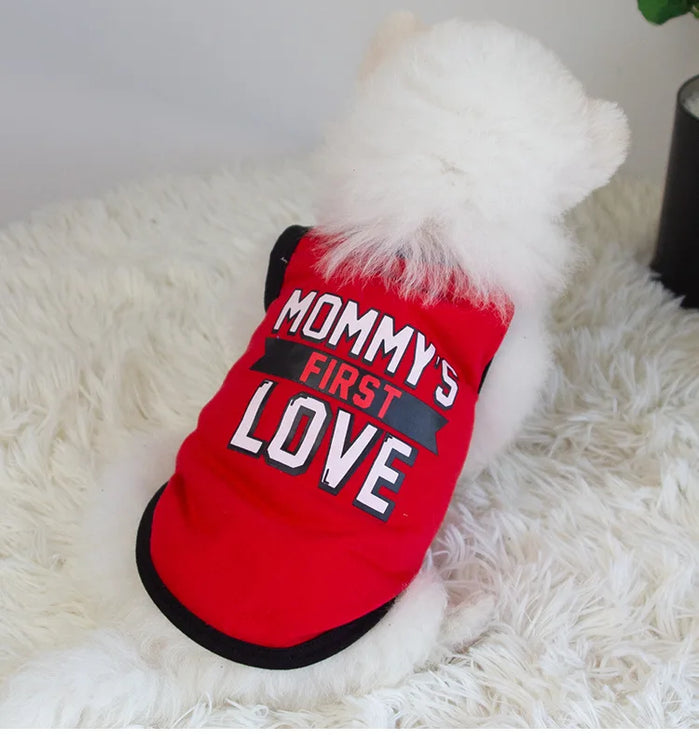 Red Pet Dog Clothes for Small Dogs