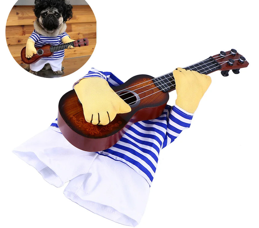 Guitar Playing Costume Pet Clothes