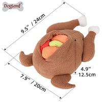 Pet Dog Snuffle Toy Roasted Turkey