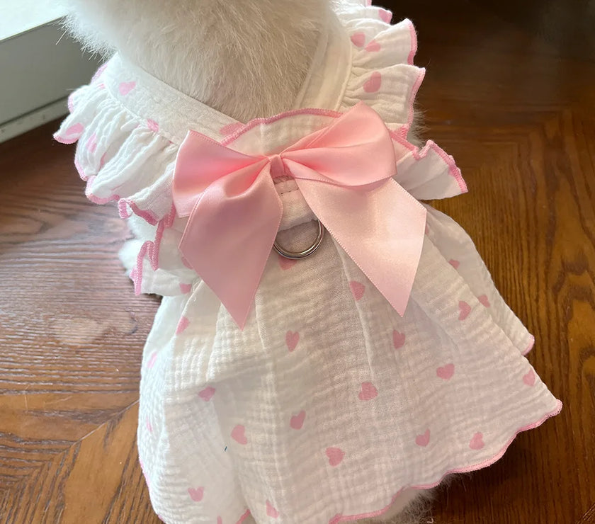 Pet dresses clothes for spring and summer