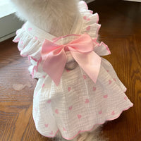 Pet dresses clothes for spring and summer