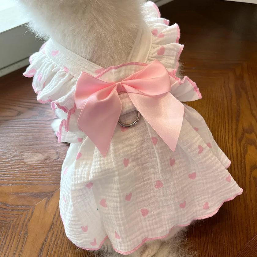 Pet dresses clothes for spring and summer