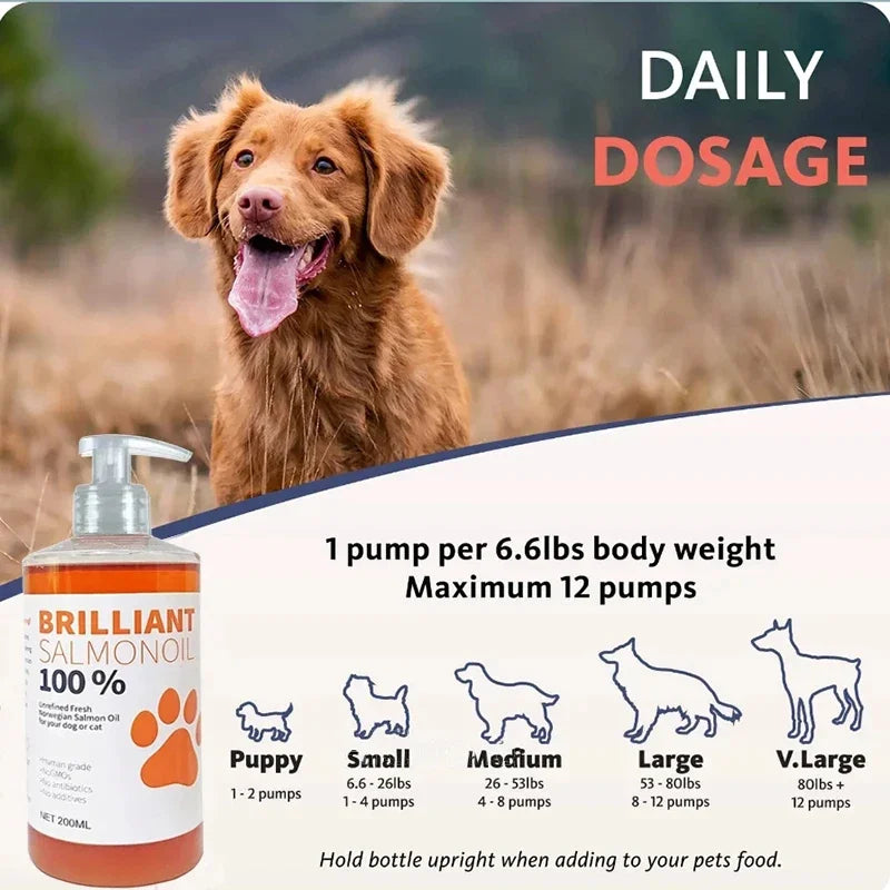 200ml Salmon Fish Oil for Pets