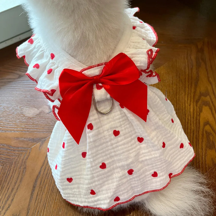 Pet dresses clothes for spring and summer