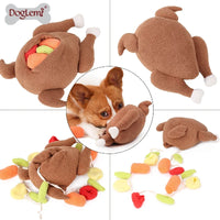 Pet Dog Snuffle Toy Roasted Turkey