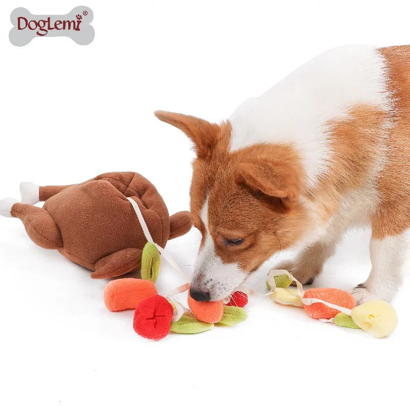 Pet Dog Snuffle Toy Roasted Turkey